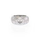 CHOPARD AMORE DIAMOND RING 18K WHITE GOLD WIDE GOLD DOME BAND (1 of 2)