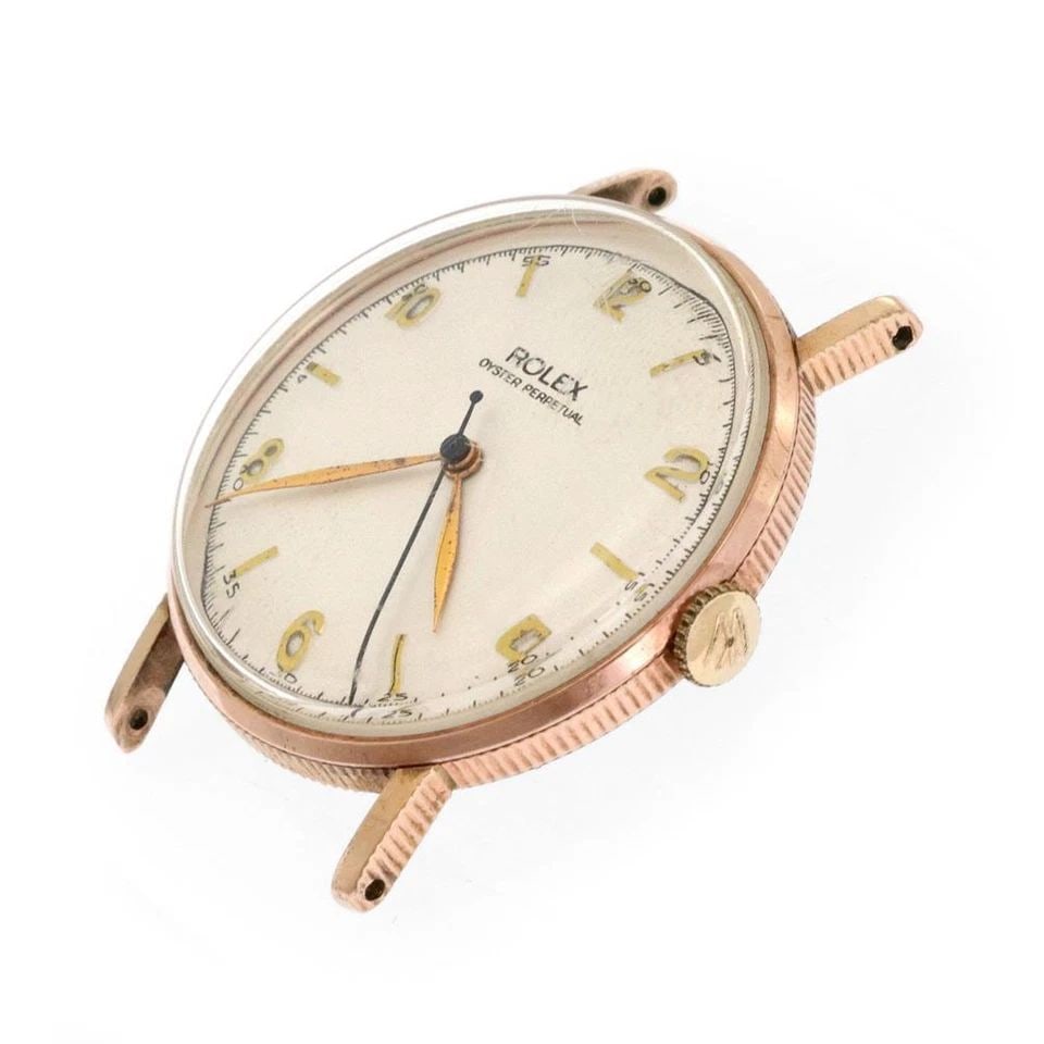 ROLEX OYSTER VINTAGE STAINLESS STEEL 2 TONE 34MM HAND WIND WATCH: ROLEX OYSTER VINTAGE STAINLESS STEEL 2 TONE 34MM HAND WIND WATCH ROLEX OYSTER VINTAGE STAINLESS STEEL 2 TONE 34MM HAND WIND WATCH Rolex Oyster Vintage Stainless Steel 2 Tone 34mm Hand Wind Watch Descr