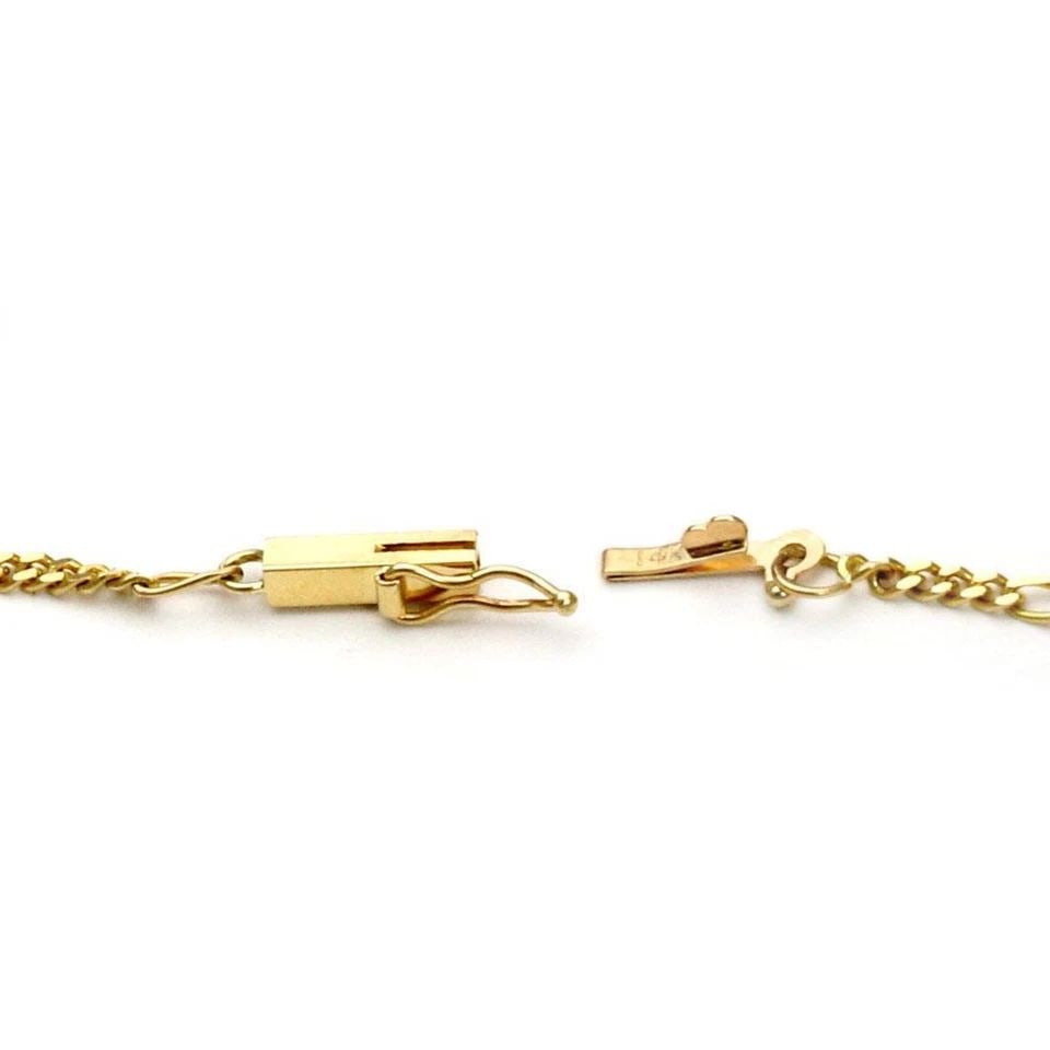 ESTATE 18.40CT DIAMOND & SAPPHIRE 14K YELLOW GOLD FIGARO CHAIN NECKLACE 30" L: ESTATE 18.40CT DIAMOND & SAPPHIRE 14K YELLOW GOLD FIGARO CHAIN NECKLACE 30" L ESTATE 18.40CT DIAMOND & SAPPHIRE 14K YELLOW GOLD FIGARO CHAIN NECKLACE 30" L Estate 18.40ct Diamond & Sapphire 14k Yellow