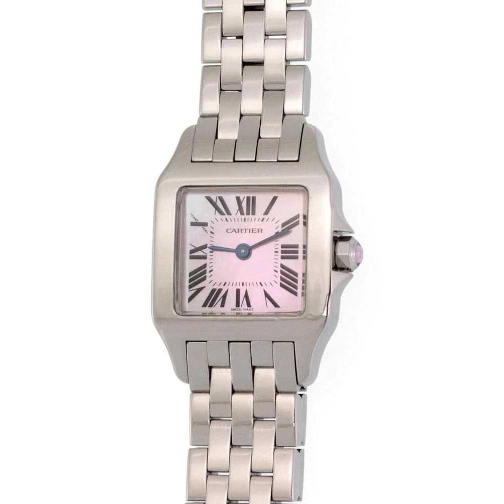 CARTIER SANTOS DEMOISEL LADIES MOP QUARTZ WRIST WATCH 706499 (1 of 1)