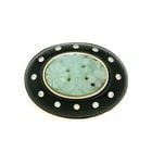 TRIANIAN I MAGNIN DIAMOND JADE ONYX 14K YELLOW GOLD PENDANT/BROOCH: TRIANIAN I MAGNIN DIAMOND JADE ONYX 14K YELLOW GOLD PENDANT/BROOCH TRIANIAN I MAGNIN DIAMOND JADE ONYX 14K YELLOW GOLD PENDANT/BROOCH Trianian I Magnin Diamond Jade Onyx 14k Yellow Gold Pendant/Brooch