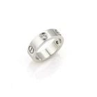 CARTIER LOVE 3 DIAMOND 18K GOLD 5.5MM BAND RING SIZE EU 56-US 7.75 CERT: CARTIER LOVE 3 DIAMOND 18K GOLD 5.5MM BAND RING SIZE EU 56-US 7.75 CERT CARTIER LOVE 3 DIAMOND 18K GOLD 5.5MM BAND RING SIZE EU 56-US 7.75 CERT Love 3 Diamond 18k Gold 5.5mm Band Ring Size EU 56-US 7.