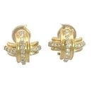 TIFFANY & CO. SIGNATURE X GOLD EARRINGS DIAMOND 18K YELLOW POST CLIP STYLE: TIFFANY & CO. SIGNATURE X GOLD EARRINGS DIAMOND 18K YELLOW POST CLIP STYLE TIFFANY & CO. SIGNATURE X GOLD EARRINGS DIAMOND 18K YELLOW POST CLIP STYLE Elevate your jewelry collection with this authenti
