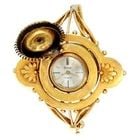 VICTORIAN ROSE CUT DIAMOND ENAMEL HIDDEN LUCERNE LADIES WATCH STAR BRACELET (1 of 2)