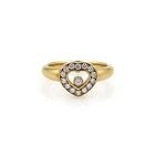 CHOPARD RING HAPPY DIAMOND 18K YELLOW GOLD DIAMOND HEART BEZEL SIZE 5?: CHOPARD RING HAPPY DIAMOND 18K YELLOW GOLD DIAMOND HEART BEZEL SIZE 5? CHOPARD RING HAPPY DIAMOND 18K YELLOW GOLD DIAMOND HEART BEZEL SIZE 5? The Chopard Ring Happy Diamond in 18k Yellow Gold is a stu