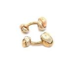 CARTIER 18K GOLD CUFFLINKS LOVE KNOT TRI-COLOR STUD STYLE: CARTIER 18K GOLD CUFFLINKS LOVE KNOT TRI-COLOR STUD STYLE CARTIER 18K GOLD CUFFLINKS LOVE KNOT TRI-COLOR STUD STYLE This is an authentic pair of cufflinks by Cartier from the Trinity Collection featur
