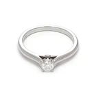 CARTIER ROUND DIAMOND PLATINUM ENGAGEMENT RING SIZE 49-US 5 CERT & GIA: CARTIER ROUND DIAMOND PLATINUM ENGAGEMENT RING SIZE 49-US 5 CERT & GIA CARTIER ROUND DIAMOND PLATINUM ENGAGEMENT RING SIZE 49-US 5 CERT & GIA Cartier Round Diamond Platinum Engagement Ring Size 49-US 