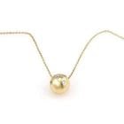TIFFANY & CO. ETOILE DIAMOND 18K YELLOW GOLD PLATINUM BALL PENDANT & CHAIN (1 of 2)