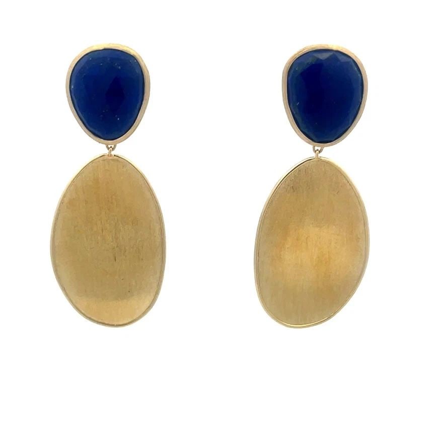 MARCO BICEGO LUNARIA LAPIS GOLD EARRINGS 18K YELLOW DROP DANGLE STYLE (1 of 1)