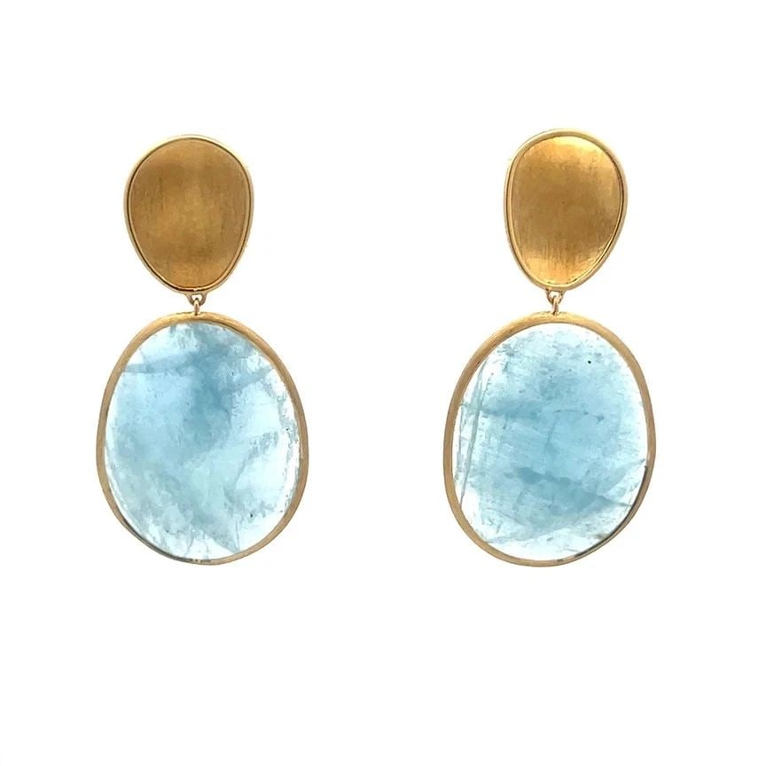 MARCO BICEGO LUNARIA GOLD EARRINGS 18K YELLOW GEMSTONE DANGLE STYLE (1 of 1)