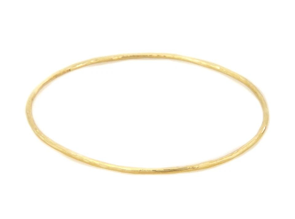 IPPOLITA CLASSICO 18K YELLOW GOLD THIN FACETED BANGLE BRACELET: IPPOLITA CLASSICO 18K YELLOW GOLD THIN FACETED BANGLE BRACELET IPPOLITA CLASSICO 18K YELLOW GOLD THIN FACETED BANGLE BRACELET Ippolita Classico 18K Yellow Gold Thin Faceted Bangle Bracelet Description