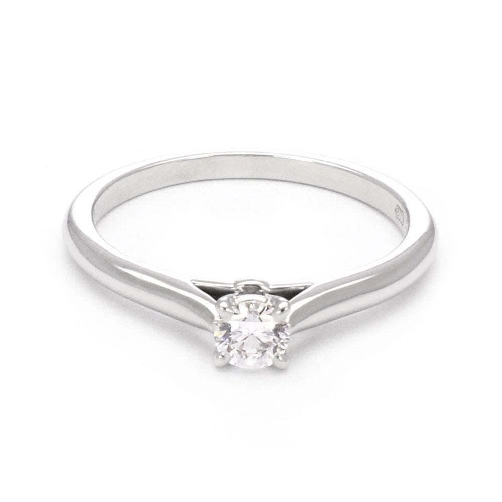 CARTIER 0.18CT DIAMOND PLATINUM SOLITAIRE RING SIZE EU 49-US 5 GIA & CERT (1 of 2)