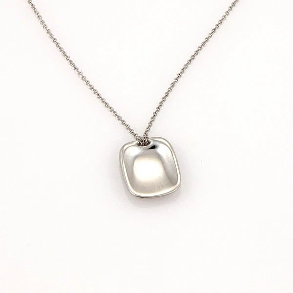 TIFFANY & CO. PERETTI PLATINUM NECKLACE ID TAG PENDANT (1 of 2)