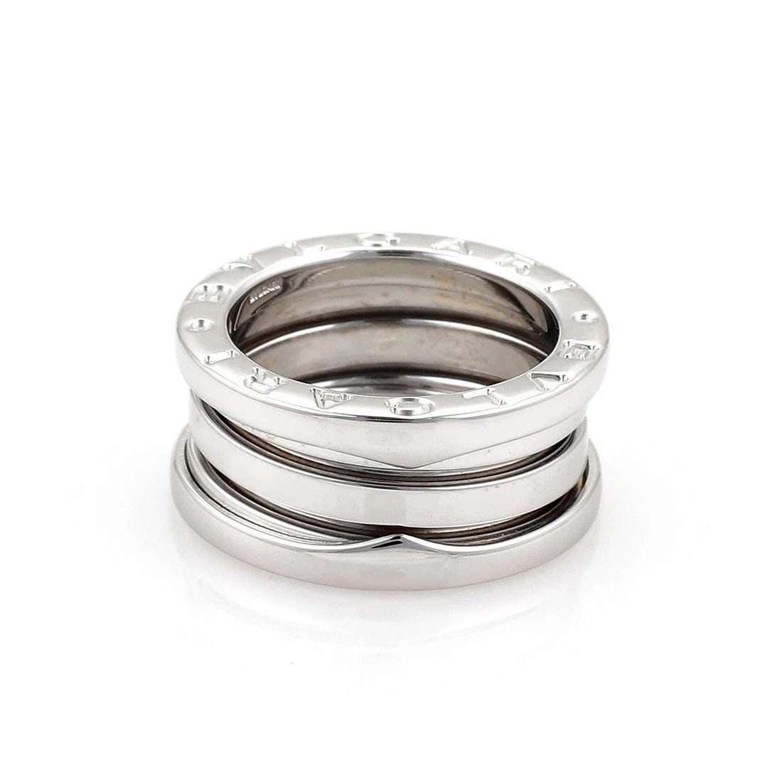 BVLGARI BULGARI B ZERO-1 18K WHITE GOLD 9MM WIDE BAND RING SIZE 47-US 4: BVLGARI BULGARI B ZERO-1 18K WHITE GOLD 9MM WIDE BAND RING SIZE 47-US 4 BVLGARI BULGARI B ZERO-1 18K WHITE GOLD 9MM WIDE BAND RING SIZE 47-US 4 Bvlgari Bulgari B Zero-1 18k White Gold 9mm Wide Band Ri