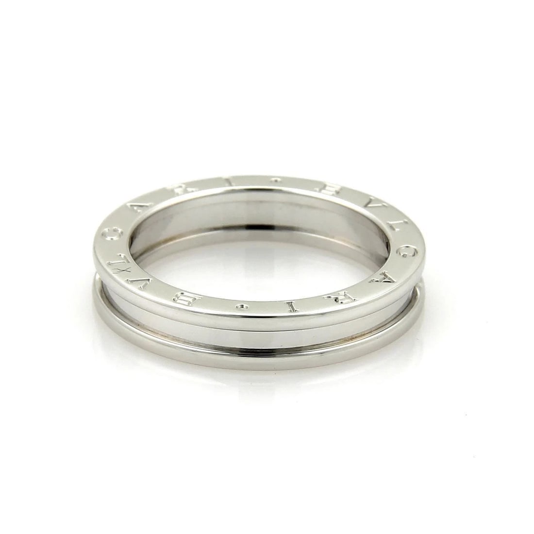 BVLGARI BULGARI B ZERO-1 SINGLE 18K WHITE GOLD 5MM BAND RING SIZE EU 50-US 5.25: BVLGARI BULGARI B ZERO-1 SINGLE 18K WHITE GOLD 5MM BAND RING SIZE EU 50-US 5.25 BVLGARI BULGARI B ZERO-1 SINGLE 18K WHITE GOLD 5MM BAND RING SIZE EU 50-US 5.25 Bvlgari Bulgari B Zero-1 Single 18k Whit