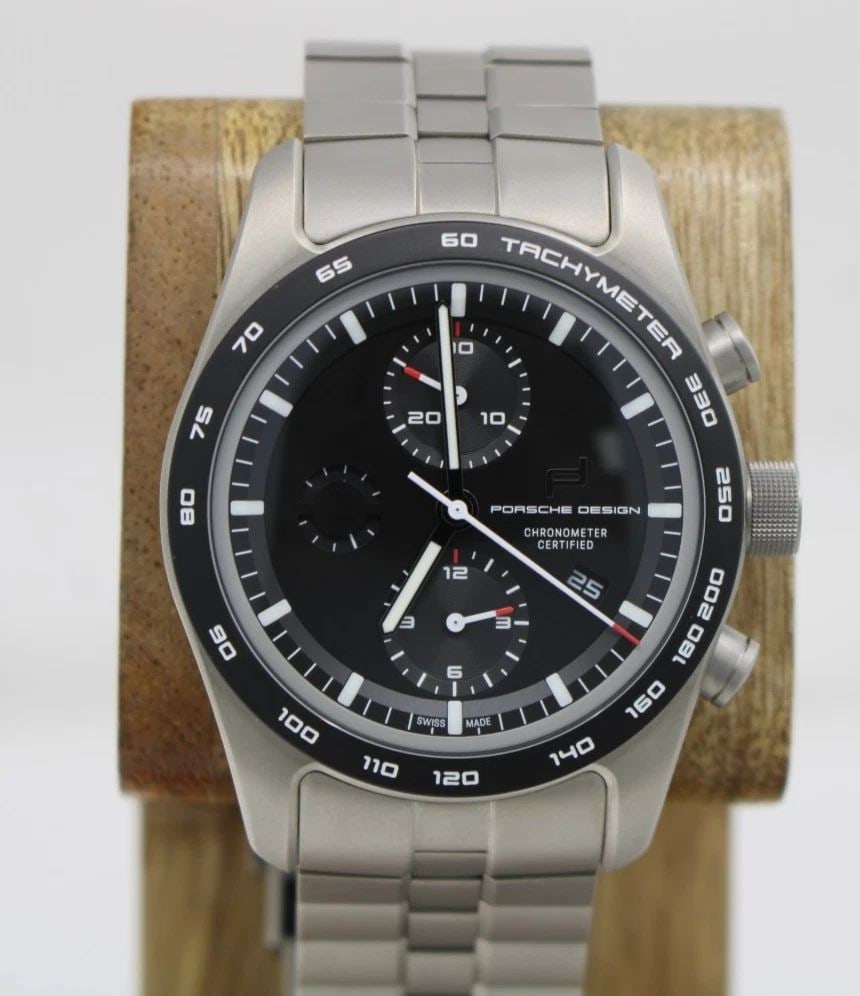 PORSHE DESIGN CUSTOM 42MM BLACK DIAL CHRONO TITANIUM WATCH 6004.0.00.053.00.0 (1 of 2)