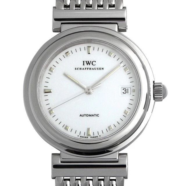 IWC DA VINCI SL IW3528 AUTOMATIC WHITE DIAL STAINLESS STEEL BRACELET MEN'S WATCH (1 of 2)