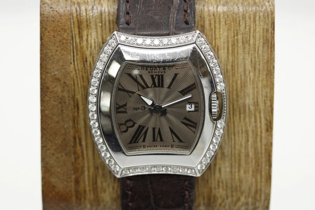 BEDAT & CO. GENEVE N0.3 334 DATE 29MM BROWN DIAL QUARTZ LADIES WATCH (1 of 2)