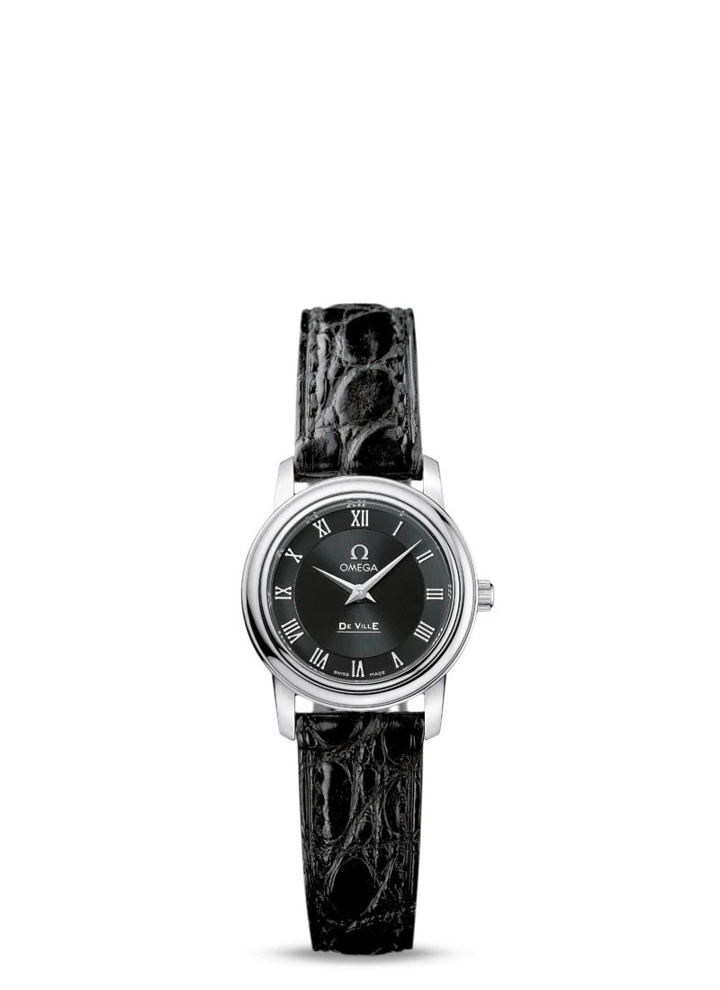 OMEGA LADIES DE VILLE 22MM BLACK DIAL AND LEATHER STRAP W/ BOX 4870.52.01 2010: OMEGA LADIES DE VILLE 22MM BLACK DIAL AND LEATHER STRAP W/ BOX 4870.52.01 2010 OMEGA LADIES DE VILLE 22MM BLACK DIAL AND LEATHER STRAP W/ BOX 4870.52.01 2010 Description Omega Ladies De Ville 22mm Bla