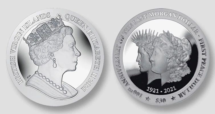 2021PM 5OZ B.V. ISLANDS MORGAN TO PEACE $30 100TH ANNIVERSARY 1ST RELEASE PF 69: 2021PM 5OZ B.V. ISLANDS MORGAN TO PEACE $30 100TH ANNIVERSARY 1ST RELEASE PF 69 2021PM 5OZ B.V. ISLANDS MORGAN TO PEACE $30 100TH ANNIVERSARY 1ST RELEASE PF 69 Description 2021 PM 5oz B.V. Islands Mor