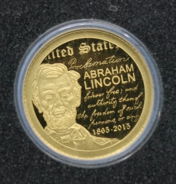 1865 - 2015 ABRAHAM LINCOLN 1000 TORPOR MONGOLIA 0.5 GRAM 0.9999 FINE GOLD COIN (1 of 2)