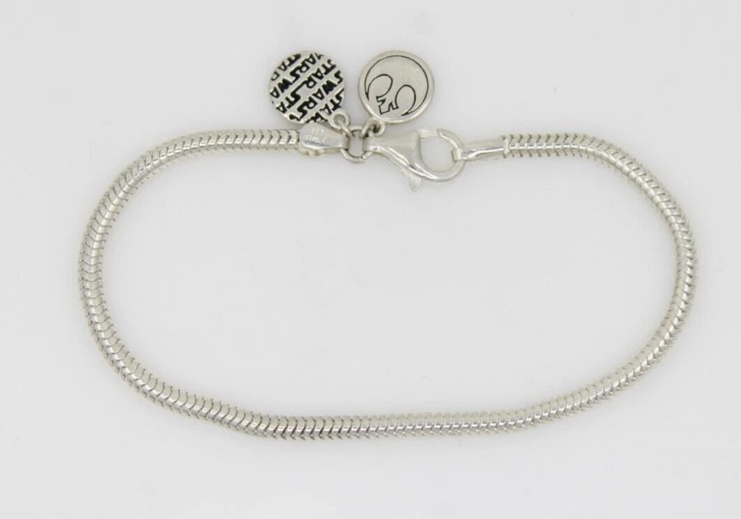 RL 925 STAR WARS CHAMILIA REBEL LOGO SNAKE CHAIN BRACELET SIZE 7 1/4" (1 of 2)