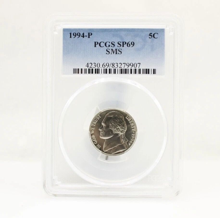 1994-P JEFFERSON NICKEL PCGS SP69 SMS 5C (1 of 2)