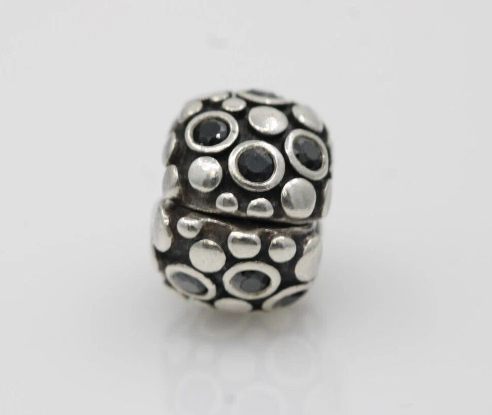 AUTHENTIC PANDORA SILVER CLIP ENCORE BLACK 790593CZK (1 of 2)