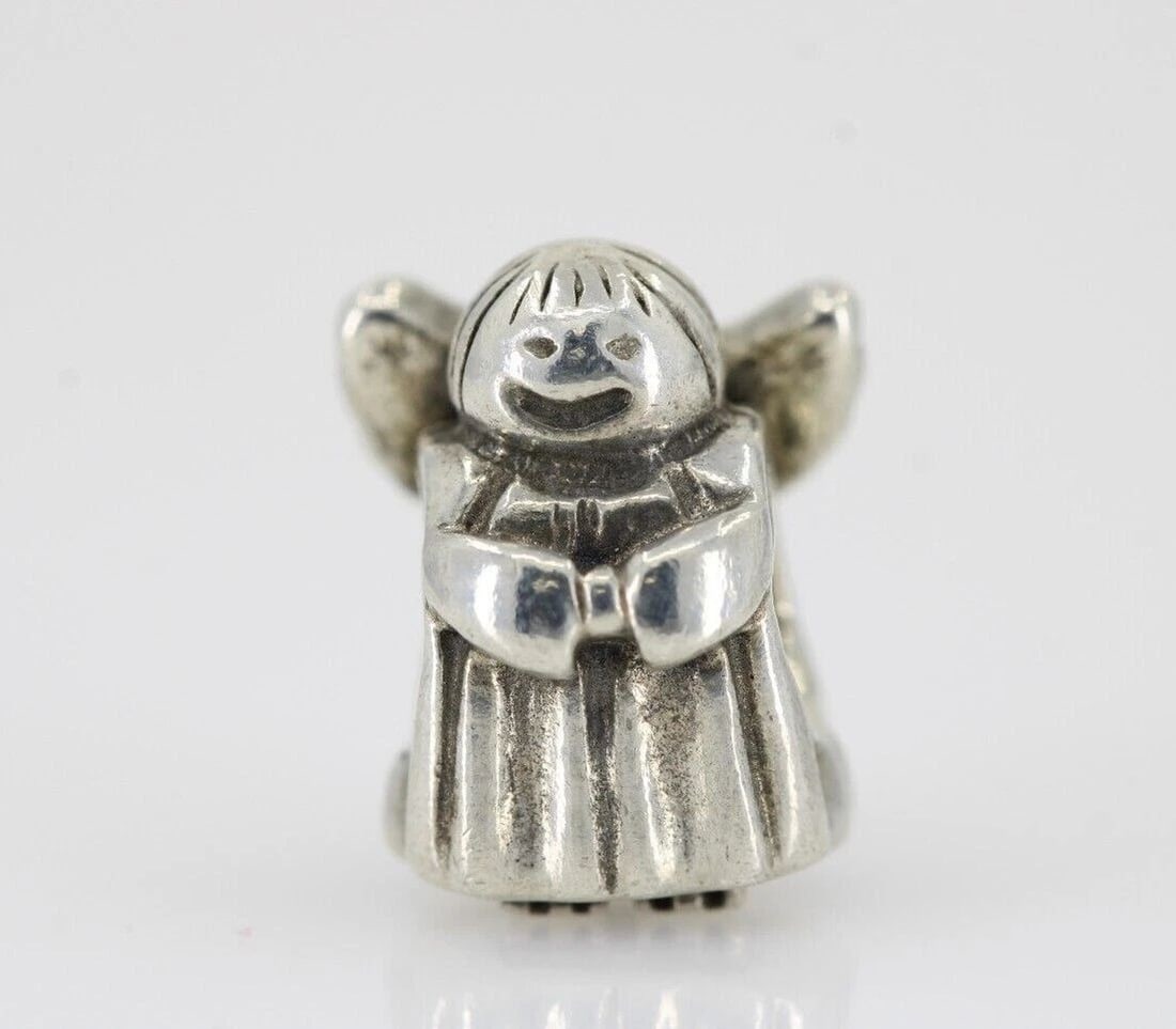 AUTHENTIC PANDORA MOMENTS ANGEL OF HOPE CHARM/BEAD SILVER 925 ALE 790337 (1 of 2)