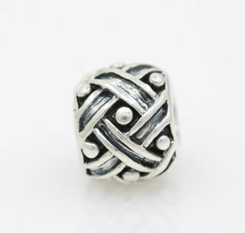 AUTHENTIC CHAMILIA STERLING SILVER WEAVE BRACELET SLIDE CHARM (1 of 2)
