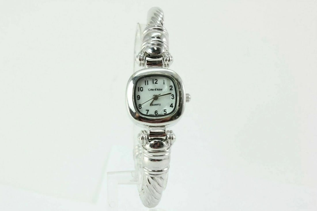 COTE D' AZUR SILVER DIAL STAINLESS STEEL BRACELET LADIES WATCH (1 of 2)