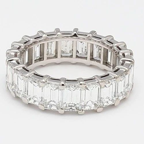 7.50 CARAT EMERALD CUT E VS1 DIAMOND PLATINUM ETERNITY BAND RING: 7.50 CARAT EMERALD CUT E VS1 DIAMOND PLATINUM ETERNITY BAND RING Title: 7.50 Carat Emerald Cut E VS1 Diamond Platinum Eternity Band Ring Style: Eternity Band Metal: Platinum Gemstone 1: 7.5 Carat Diam