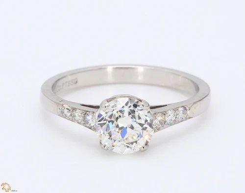 TIFFANY & CO.. 1.25 CARAT H-VVS1 DIAMOND PLATINUM ENGAGEMENT RING: TIFFANY & CO.. 1.25 CARAT H-VVS1 DIAMOND PLATINUM ENGAGEMENT RING Title: Tiffany and Co 1.25 Carat Circular Brilliant Cut Shape H-VVS1 Diamond Platinum Engagement Ring Style: Engagement Metal: Platinu