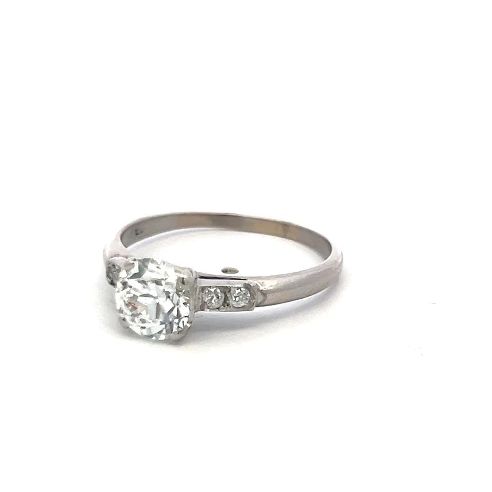 TIFFANY & CO 1.27 CARAT F VS1 DIAMOND PLATINUM ENGAGEMENT RING GIA: TIFFANY & CO 1.27 CARAT F VS1 DIAMOND PLATINUM ENGAGEMENT RING GIA Designer: Tiffany & Co Title: This elegant Tiffany & Co engagement ring features a stunning 1.27 carat Circular Brilliant Cut diamond