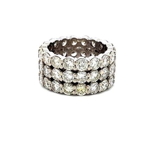 10.00 CARAT ROUND BRILLIANT I SI DIAMOND PLATINUM BAND RING SIZE 8 (1 of 2)