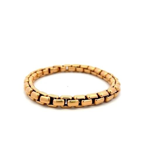 DAVID YURMAN VINTAGE 18 KARAT ROSE GOLD CHAIN BRACELET 43.1 GRAMS (1 of 2)