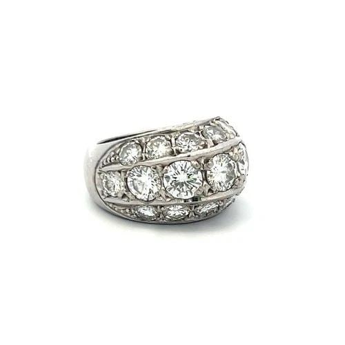 5.35 CARAT ROUND BRILLIANT E VS DIAMOND PLATINUM COCKTAIL RING: 5.35 CARAT ROUND BRILLIANT E VS DIAMOND PLATINUM COCKTAIL RING PRODUCT DESCRIPTION Title: 5.35 Carat Round Brilliant E VS Diamond Platinum Cocktail Ring Style: Cocktail Metal: Platinum Gemstone 1: 5.3