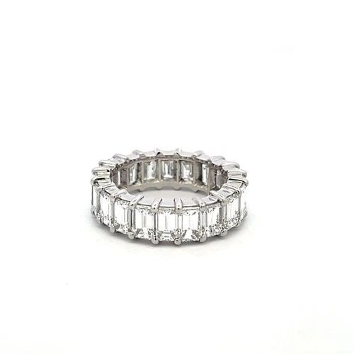 VINTAGE PLATINUM ETERNITY BAND RING WITH 6 CARAT EMERALD CUT DIAMONDS SIZE 5.5: VINTAGE PLATINUM ETERNITY BAND RING WITH 6 CARAT EMERALD CUT DIAMONDS SIZE 5.5 VINTAGE PLATINUM ETERNITY BAND RING WITH 6 CARAT EMERALD CUT DIAMONDS SIZE 5.5 PRODUCT DESCRIPTION Video: Video Link Deta