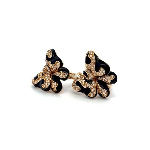 3.00 CARAT ROUND BRILLIANT G VS DIAMOND 18 KARAT YELLOW GOLD BUTTERFLY EARRINGS (1 of 2)