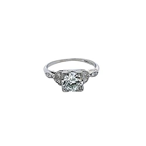1.22 CARAT OLD EUROPEAN CUT J-I VS1-SI1 DIAMOND PLATINUM ENGAGEMENT RING: 1.22 CARAT OLD EUROPEAN CUT J-I VS1-SI1 DIAMOND PLATINUM ENGAGEMENT RING Title: 1.22 Carat Old European Cut J-I VS1-SI1 Diamond Platinum Engagement Ring Style: Engagement Metal: Platinum Gemstone 1: 1