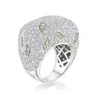 5.00 CARAT H SI1 DIAMOND 18K WHITE GOLD COCKTAIL RING ENGAGEMENT RING (1 of 2)