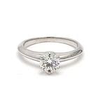 TIFFANY & CO.. 0.77 CARAT G-VS2 DIAMOND PLATINUM ENGAGEMENT RING: TIFFANY & CO.. 0.77 CARAT G-VS2 DIAMOND PLATINUM ENGAGEMENT RING Title: Tiffany and Co 0.77 Carat Round Brilliant Shape G-VS2 Diamond Platinum Engagement Ring Style: Engagement Metal: Platinum Gemston
