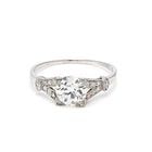 1.10 CARAT ROUND BRILLIANT SHAPE J-VS1 DIAMOND PLATINUM ENGAGEMENT RING (1 of 2)
