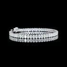 LAB-GROWN 8 CARAT OVAL F-VS1 DIAMOND 14K WHITE GOLD TENNIS BRACELET: LAB-GROWN 8 CARAT OVAL F-VS1 DIAMOND 14K WHITE GOLD TENNIS BRACELET Title: High-quality Brand-New Echo Friendly Elegant Lab-Grown 8 Carat Oval F-VS1 Diamond 14K White Gold Tennis Bracelet Video Link: 