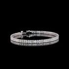 LAB-GROWN 7.03 CARAT EMERALD F-VS1 DIAMOND 14K WG TENNIS BRACELET: LAB-GROWN 7.03 CARAT EMERALD F-VS1 DIAMOND 14K WG TENNIS BRACELET Lab-Grown 7.03 Carat Emerald F-VS1 Diamond 14K White Gold Tennis Bracelet Details Department Unisex Adults Main Stone Emerald Metal Wh