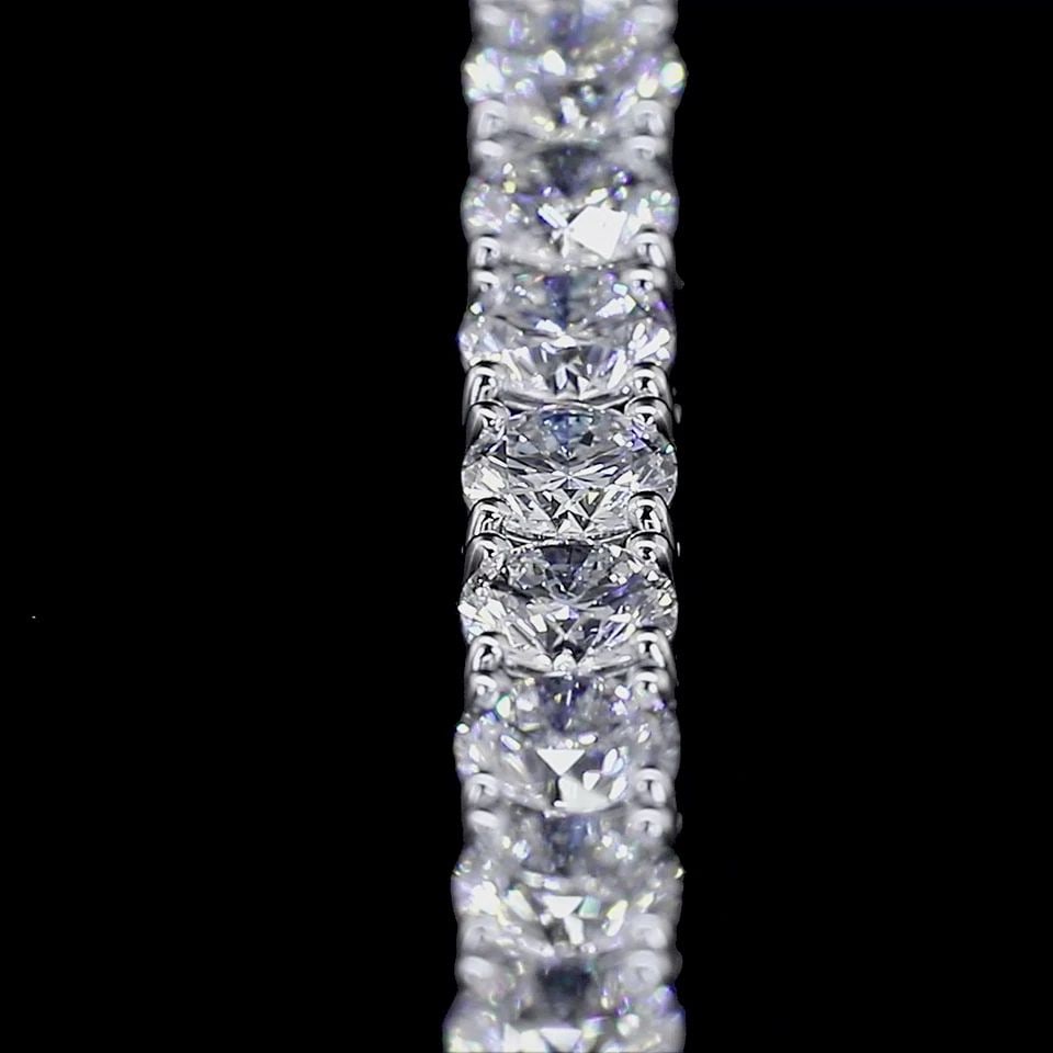 LAB-GROWN 9.88 CARAT ROUND E-VS1 DIAMOND 14K WG TENNIS BRACELET: LAB-GROWN 9.88 CARAT ROUND E-VS1 DIAMOND 14K WG TENNIS BRACELET Lab-Grown 9.88 Carat Round E-VS1 Diamond 14K White Gold Tennis Bracelet Details Department Unisex Adults Main Stone No Stone Metal White