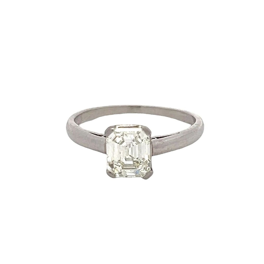 1.18 CARAT ASSCHER CUT K VVS1 DIAMOND PLATINUM ENGAGEMENT RING 18K: 1.18 CARAT ASSCHER CUT K VVS1 DIAMOND PLATINUM ENGAGEMENT RING 18K Title: 1.18 Carat Asscher Cut K VVS1 Diamond Platinum Engagement Ring Style: Engagement Metal: Platinum Gemstone 1: 1.18 Carat Diamon