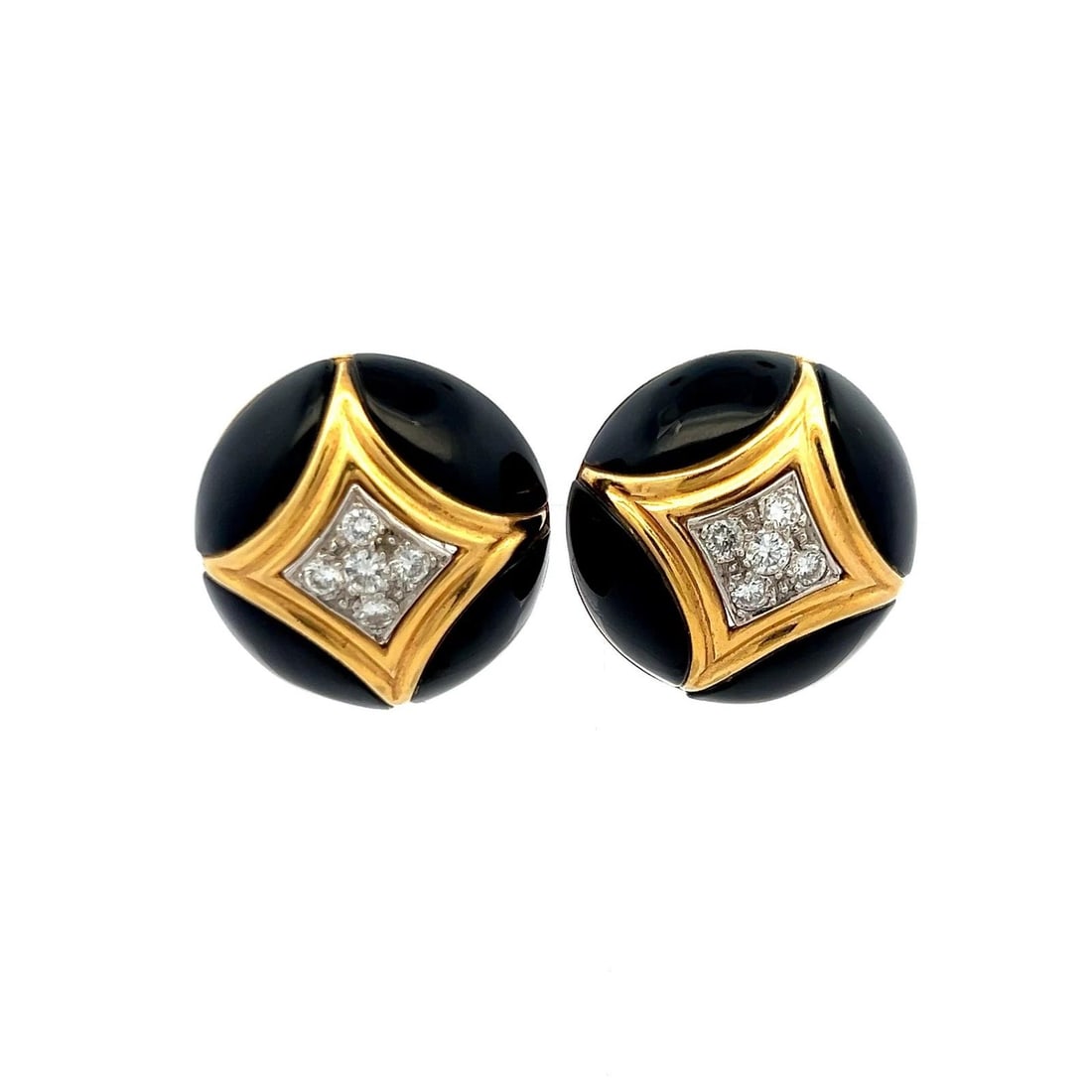 0.50 CARAT ROUND BRILLIANT H VS DIAMOND 18 KARAT YELLOW GOLD CLIP ON EARRINGS: 0.50 CARAT ROUND BRILLIANT H VS DIAMOND 18 KARAT YELLOW GOLD CLIP ON EARRINGS PRODUCT DESCRIPTION Title: 0.50 Carat Round Brilliant H VS Diamond 18 Karat Yellow Gold Clip On Earrings Style: Clip On Me