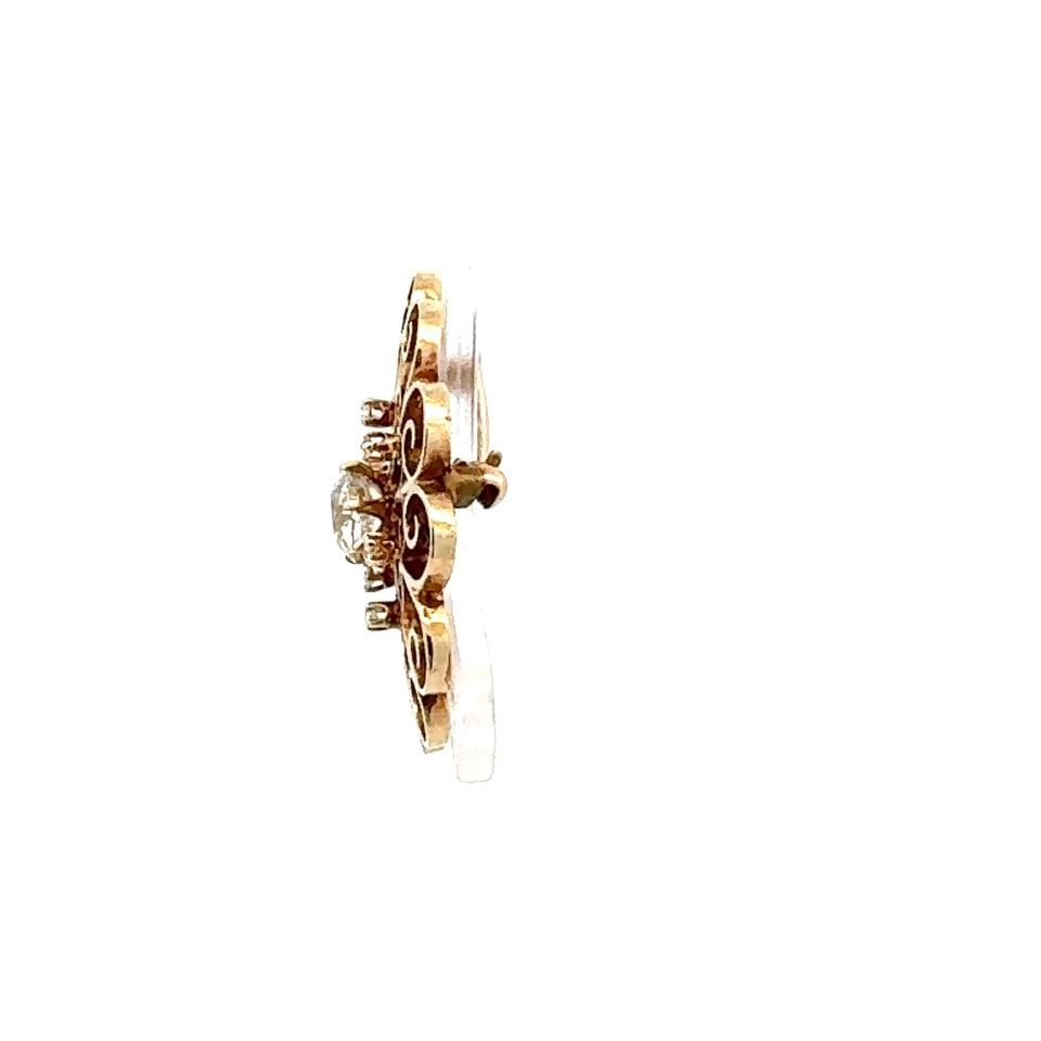 1.08 CARAT OLD EUROPEAN CUT K I2 DIAMOND 14K YELLOW GOLD PIN: 1.08 CARAT OLD EUROPEAN CUT K I2 DIAMOND 14K YELLOW GOLD PIN 1.08 Carat Old European Cut K I2 Diamond 14 Karat Yellow Gold Pin 14k Details Department Unisex Adult Main Stone Diamond Metal Yellow Gold 
