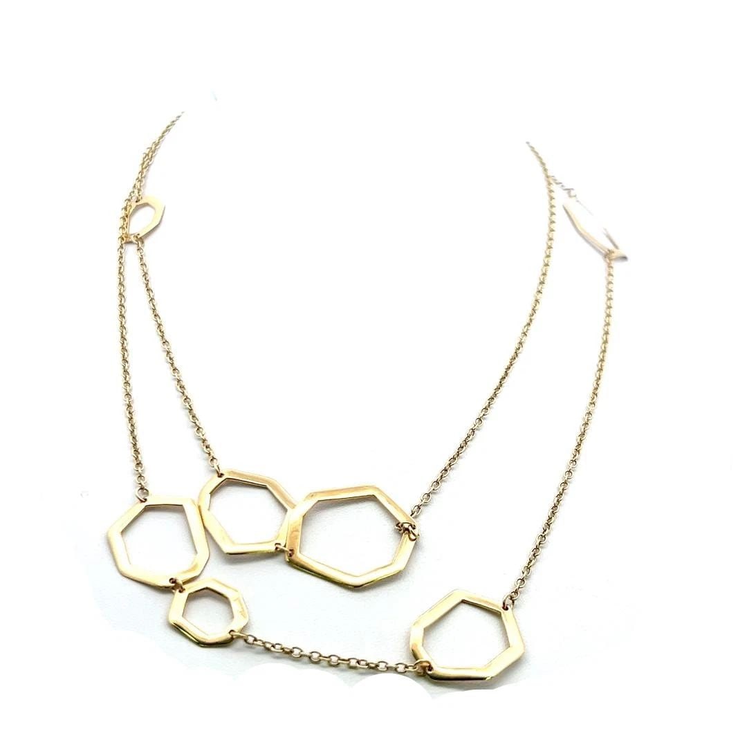 IPPOLITA VINTAGE 18K YELLOW GOLD STATION NECKLACE 48 INCH (1 of 2)